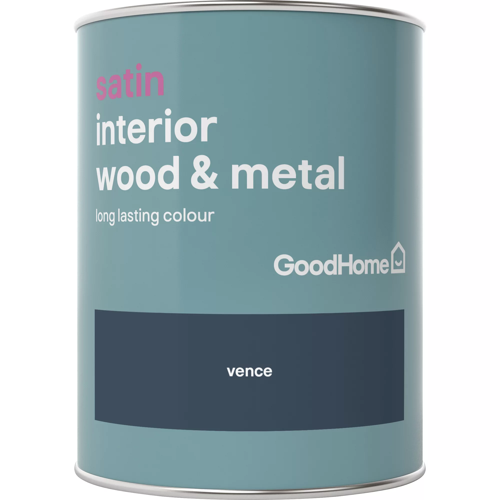 GoodHome Vence Satin Metal & Wood Paint, 750ml 3 GoodHome Vence Satin Metal & Wood Paint, 750ml