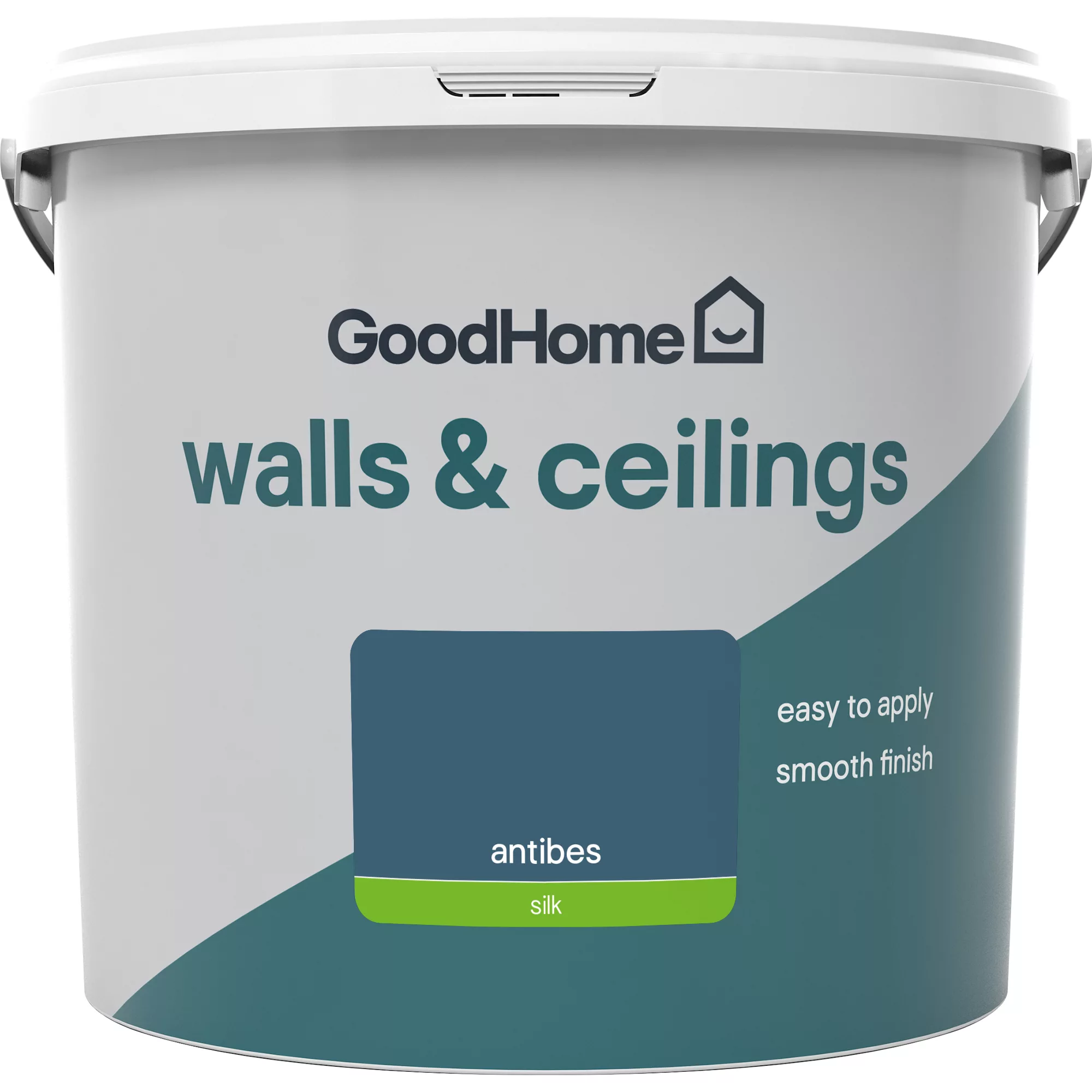 GoodHome Walls & Ceilings Antibes Silk Emulsion Paint, 5L 4 GoodHome Walls & Ceilings Antibes Silk Emulsion Paint, 5L - Image 2