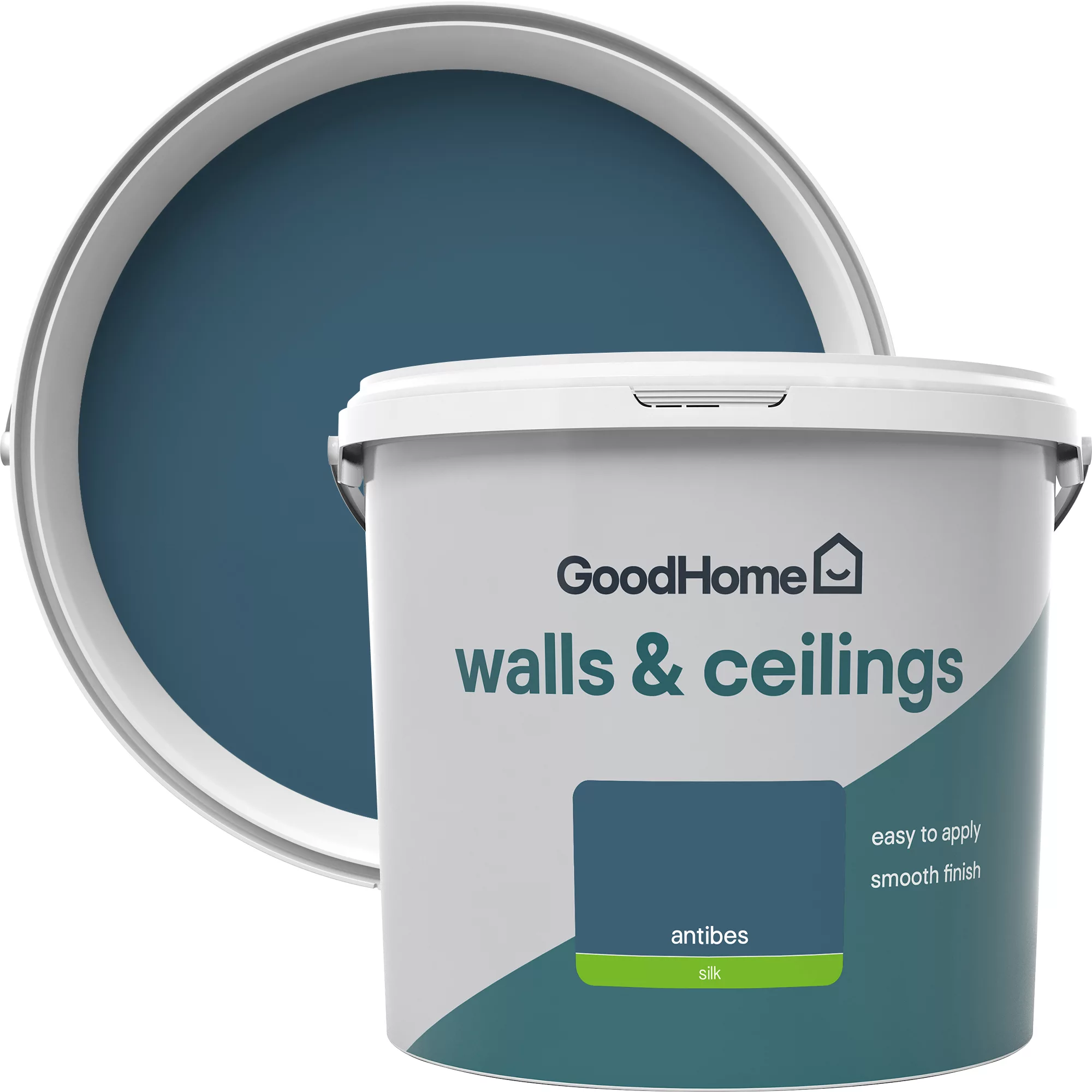 GoodHome Walls & Ceilings Antibes Silk Emulsion Paint, 5L 3 GoodHome Walls & Ceilings Antibes Silk Emulsion Paint, 5L