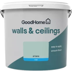 GoodHome Walls & Ceilings Artane Matt Emulsion Paint, 5L -Trade Points goodhome walls ceilings artane matt emulsion paint 5l5059340272696 02c