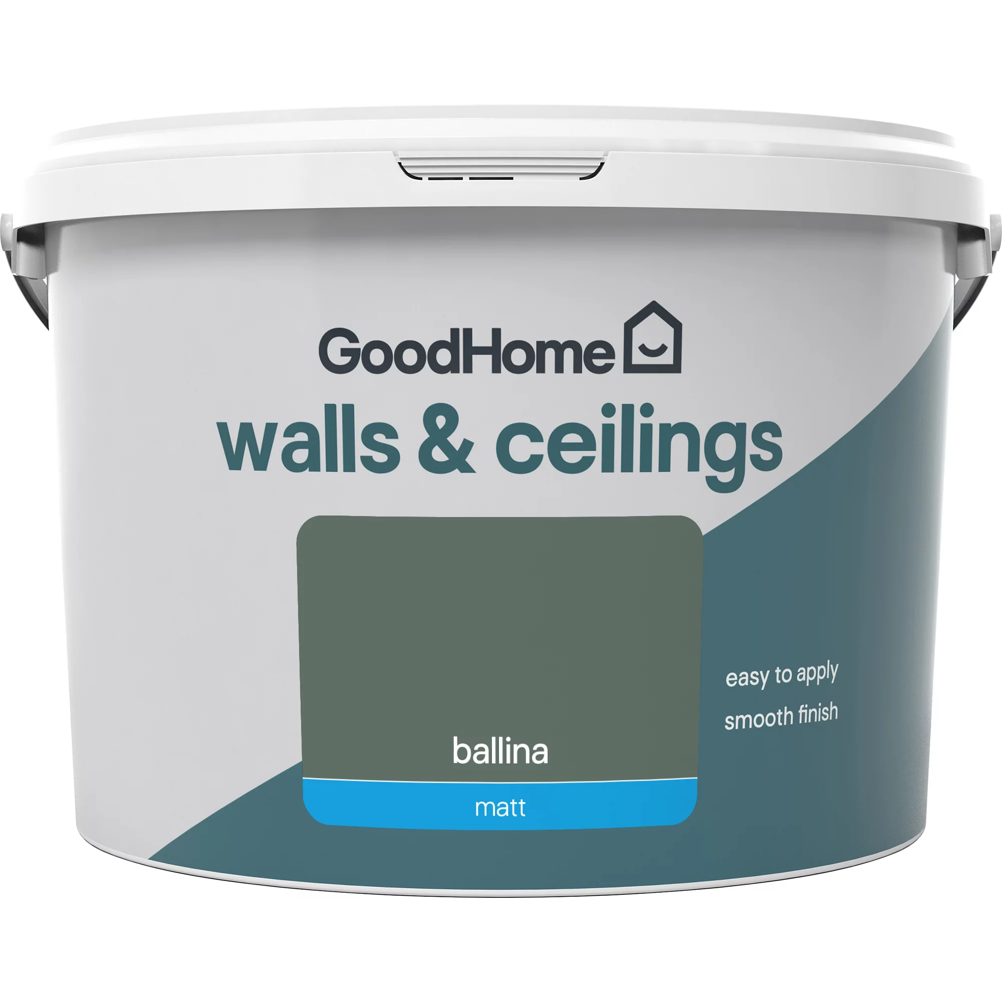 GoodHome Walls & Ceilings Ballina Matt Emulsion Paint, 2.5L 4 GoodHome Walls & Ceilings Ballina Matt Emulsion Paint, 2.5L - Image 2