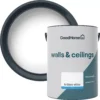 GoodHome Walls & Ceilings Brilliant White Vinyl Matt Emulsion Paint, 5L 1 GoodHome Walls & Ceilings Brilliant White Vinyl Matt Emulsion Paint, 5L -Trade Points goodhome walls ceilings brilliant white vinyl matt emulsion paint 5l5059340232003 37c