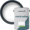 GoodHome Walls & Ceilings Brilliant White Vinyl Silk Emulsion Paint, 5L -Trade Points goodhome walls ceilings brilliant white vinyl silk emulsion paint 5l5059340232010 37c