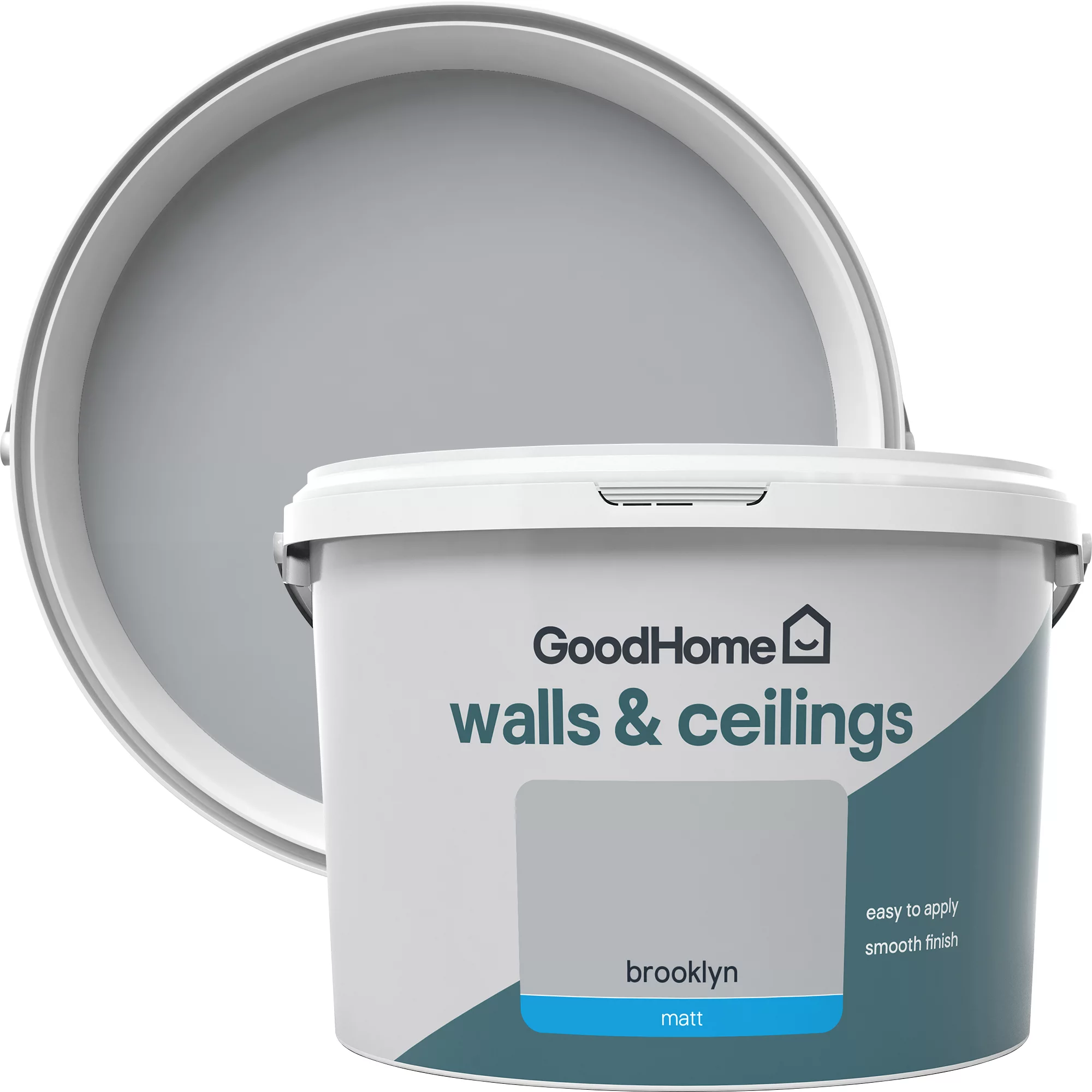 GoodHome Walls & Ceilings Brooklyn Matt Emulsion Paint, 2.5L 3 GoodHome Walls & Ceilings Brooklyn Matt Emulsion Paint, 2.5L
