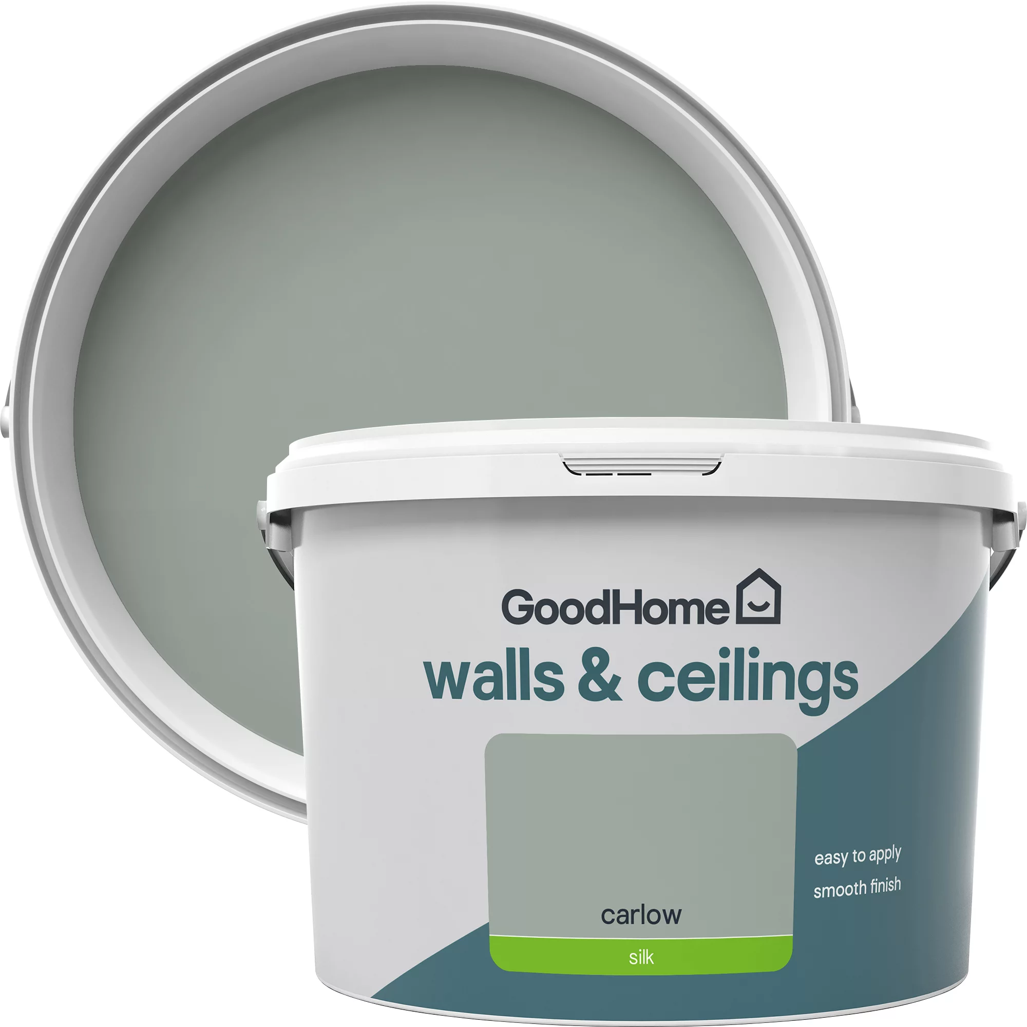 GoodHome Walls & Ceilings Carlow Silk Emulsion Paint, 2.5L 3 GoodHome Walls & Ceilings Carlow Silk Emulsion Paint, 2.5L