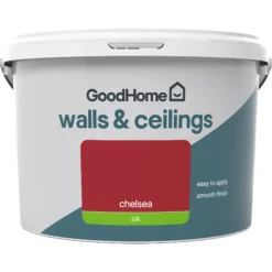 GoodHome Walls & Ceilings Chelsea Silk Emulsion Paint, 2.5L -Trade Points goodhome walls ceilings chelsea silk emulsion paint 2 5l3663602413684 02c