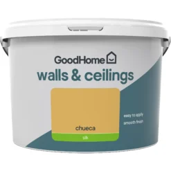 GoodHome Walls & Ceilings Chueca Silk Emulsion Paint, 2.5L -Trade Points goodhome walls ceilings chueca silk emulsion paint 2 5l3663602594659 02c