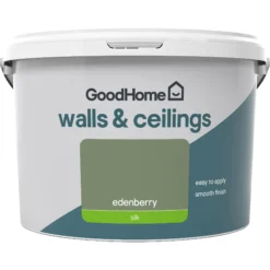 GoodHome Walls & Ceilings Edenberry Silk Emulsion Paint, 2.5L -Trade Points goodhome walls ceilings edenberry silk emulsion paint 2 5l5059340272801 02c