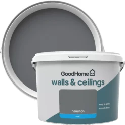 GoodHome Walls & Ceilings Hamilton Matt Emulsion Paint, 2.5L