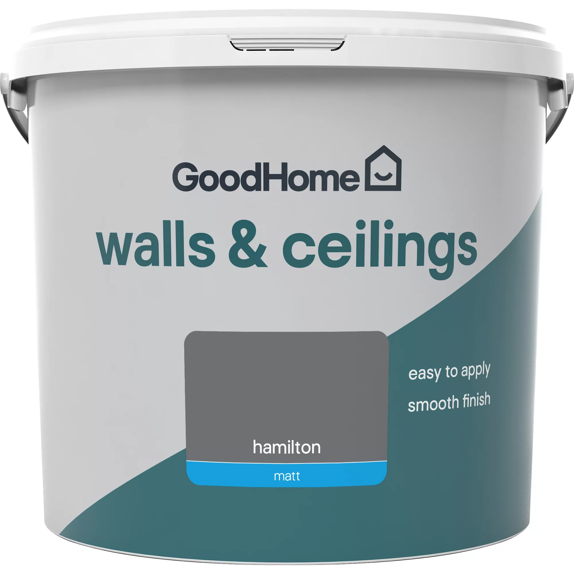 GoodHome Walls & Ceilings Hamilton Matt Emulsion Paint, 5L 4 GoodHome Walls & Ceilings Hamilton Matt Emulsion Paint, 5L - Image 2