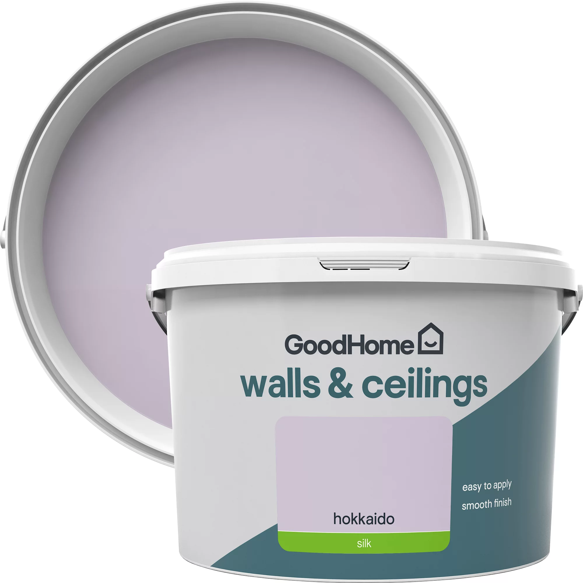 GoodHome Walls & Ceilings Hokkaido Silk Emulsion Paint, 2.5L 3 GoodHome Walls & Ceilings Hokkaido Silk Emulsion Paint, 2.5L