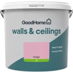 GoodHome Walls & Ceilings Hyogo Silk Emulsion Paint, 5L -Trade Points goodhome walls ceilings hyogo silk emulsion paint 5l5059340272863 02c