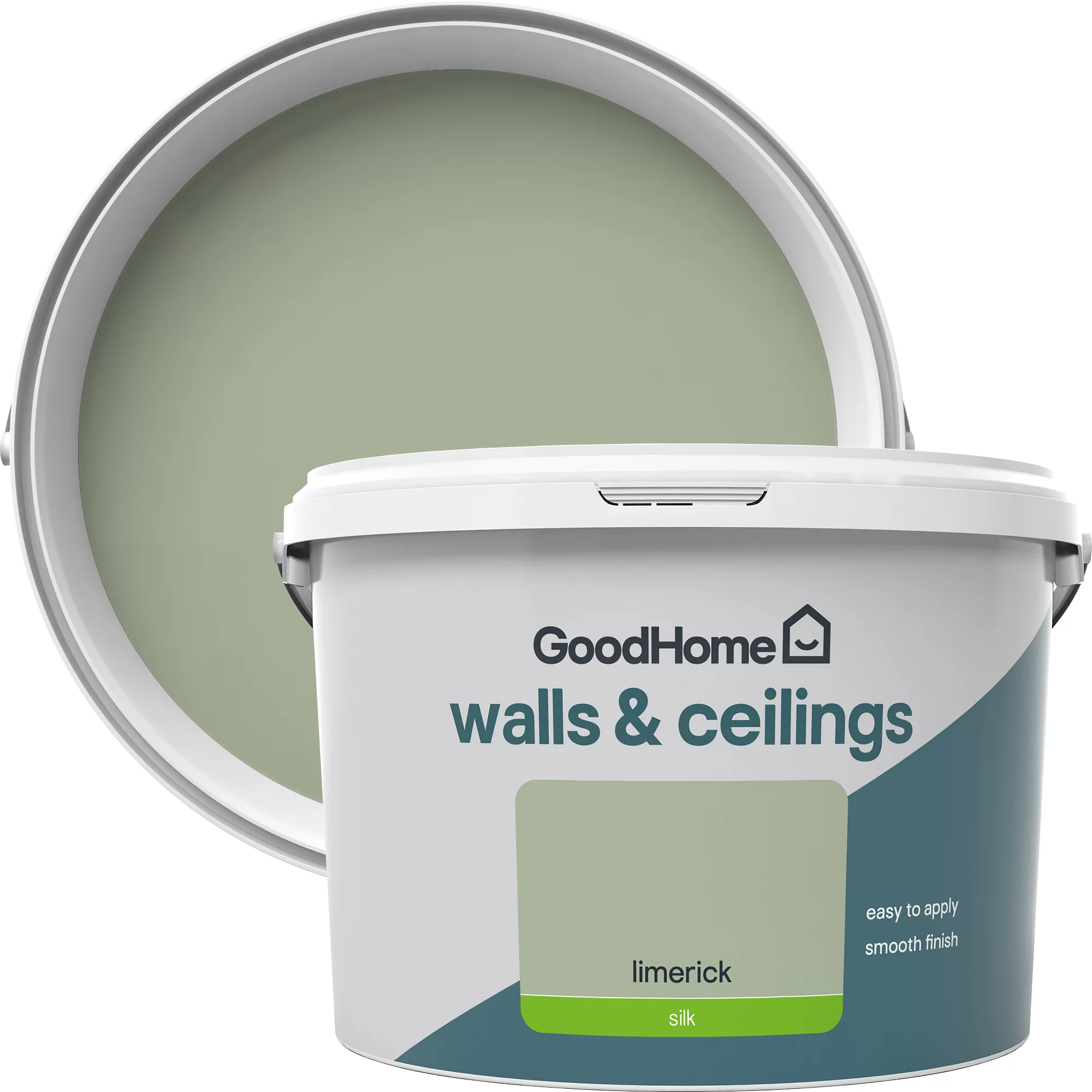 GoodHome Walls & Ceilings Limerick Silk Emulsion Paint, 2.5L 3 GoodHome Walls & Ceilings Limerick Silk Emulsion Paint, 2.5L
