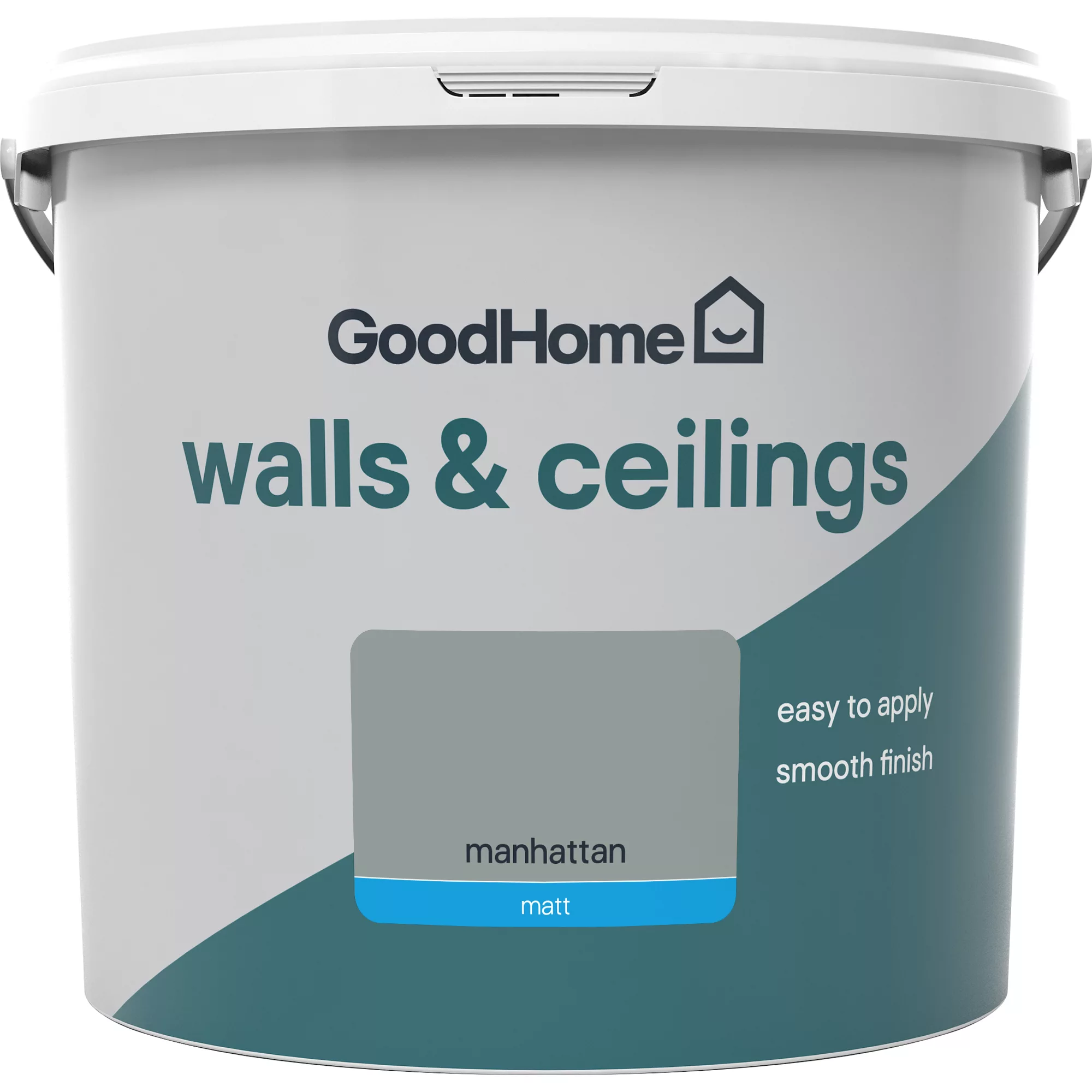 GoodHome Walls & Ceilings Manhattan Matt Emulsion Paint, 5L 4 GoodHome Walls & Ceilings Manhattan Matt Emulsion Paint, 5L - Image 2