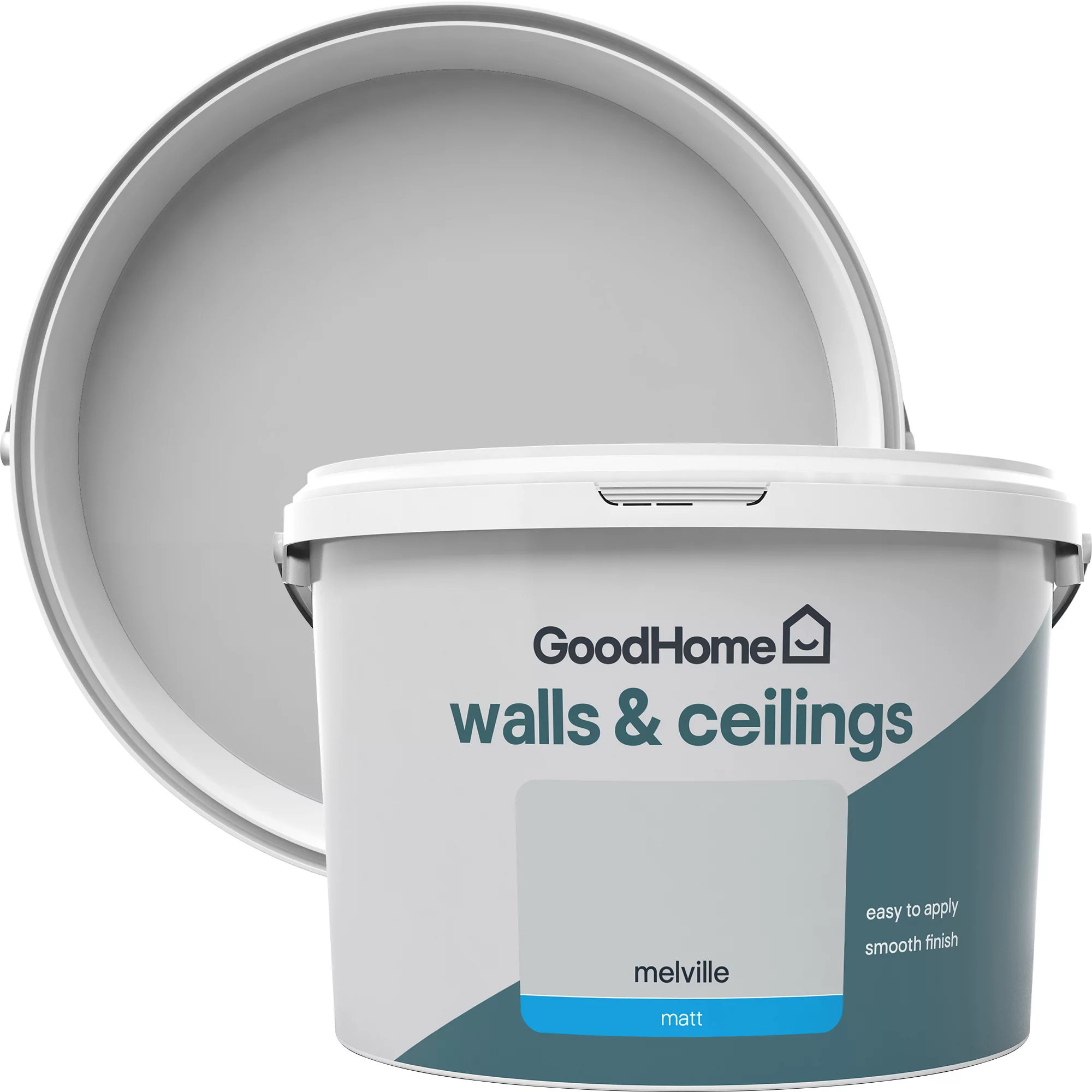 GoodHome Walls & Ceilings Melville Matt Emulsion Paint, 2.5L 3 GoodHome Walls & Ceilings Melville Matt Emulsion Paint, 2.5L