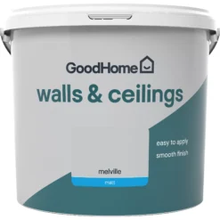 GoodHome Walls & Ceilings Melville Matt Emulsion Paint, 5L -Trade Points goodhome walls ceilings melville matt emulsion paint 5l3663602597087 02c
