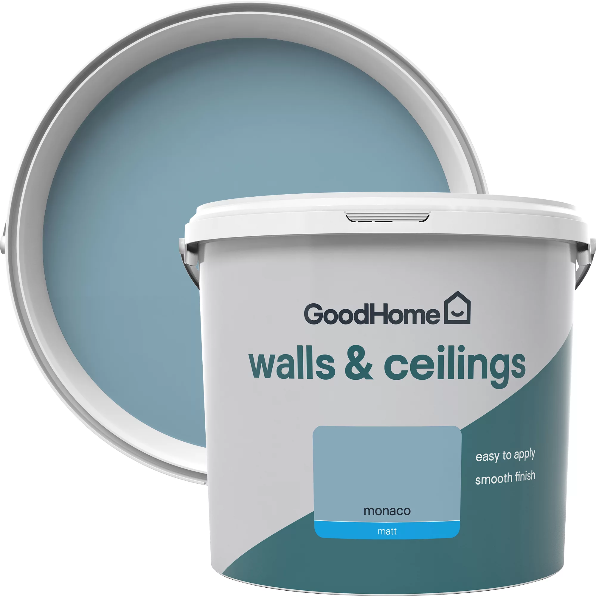 GoodHome Walls & Ceilings Monaco Matt Emulsion Paint, 5L 3 GoodHome Walls & Ceilings Monaco Matt Emulsion Paint, 5L