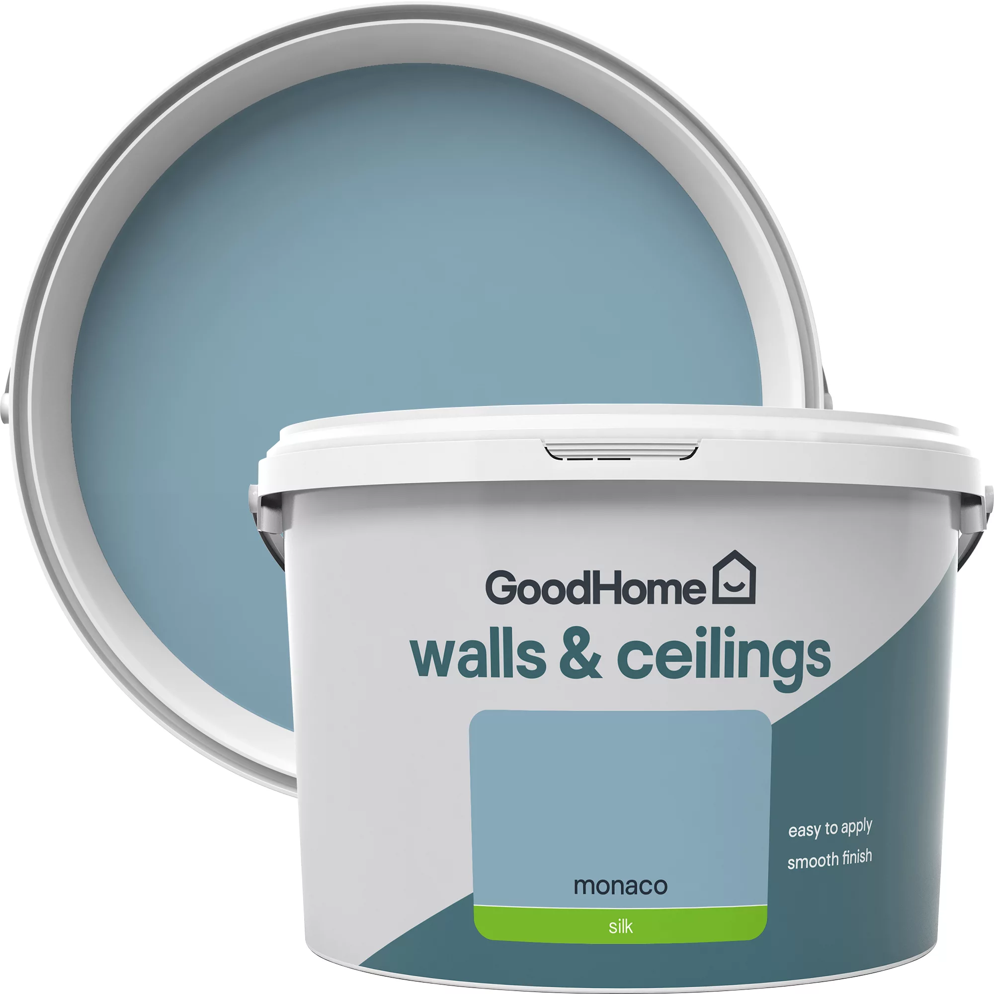 GoodHome Walls & Ceilings Monaco Silk Emulsion Paint, 2.5L 3 GoodHome Walls & Ceilings Monaco Silk Emulsion Paint, 2.5L