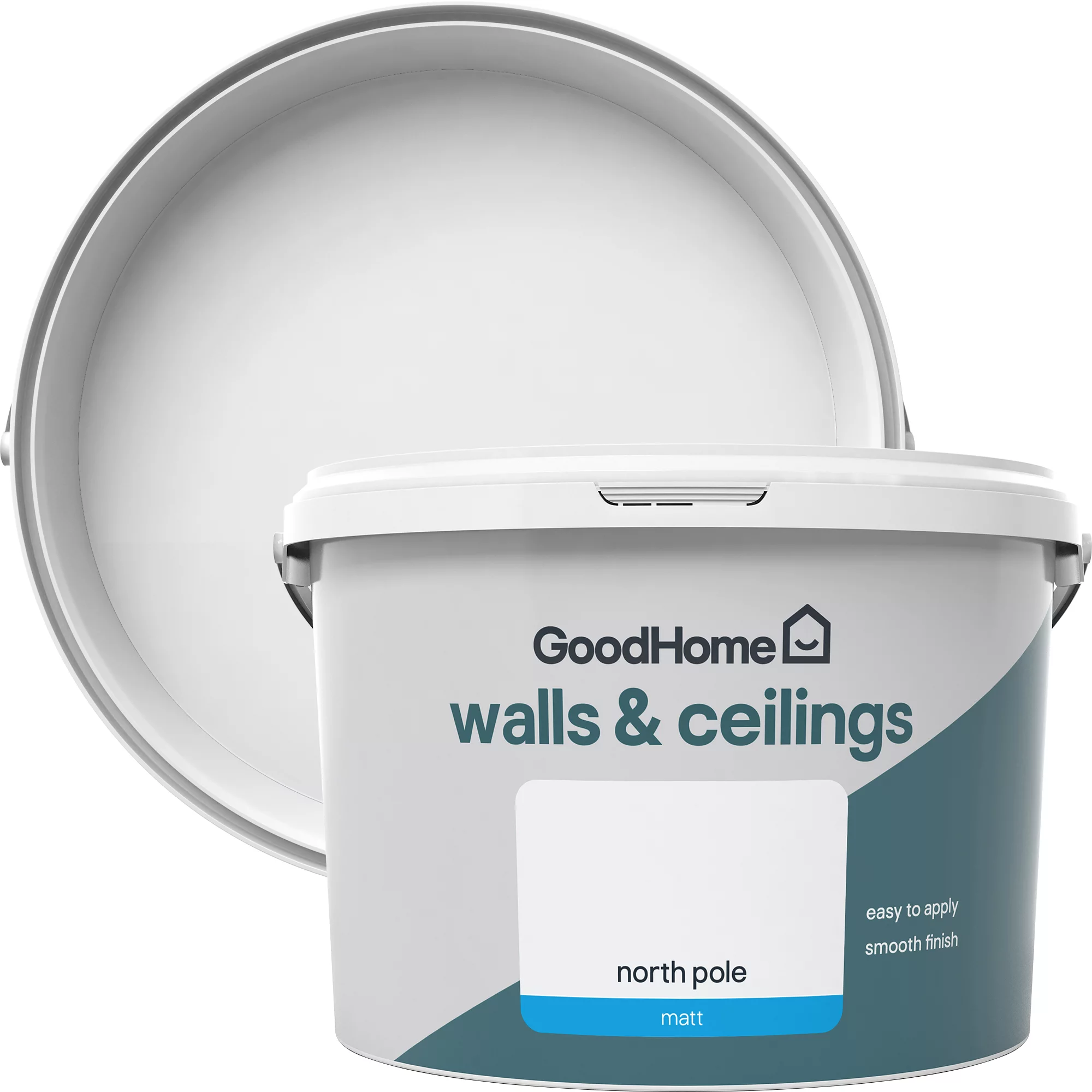 GoodHome Walls & Ceilings North Pole Matt Emulsion Paint, 2.5L 3 GoodHome Walls & Ceilings North Pole Matt Emulsion Paint, 2.5L