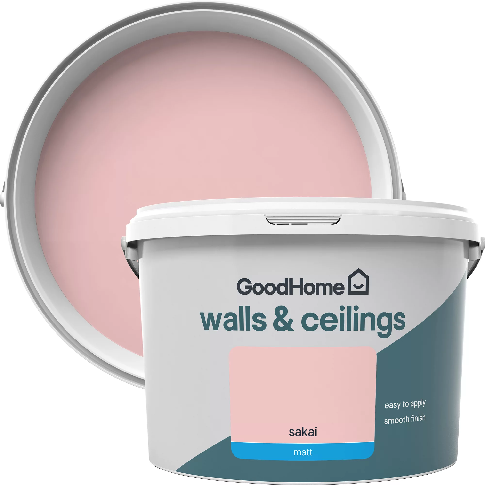 GoodHome Walls & Ceilings Sakai Matt Emulsion Paint, 2.5L 3 GoodHome Walls & Ceilings Sakai Matt Emulsion Paint, 2.5L