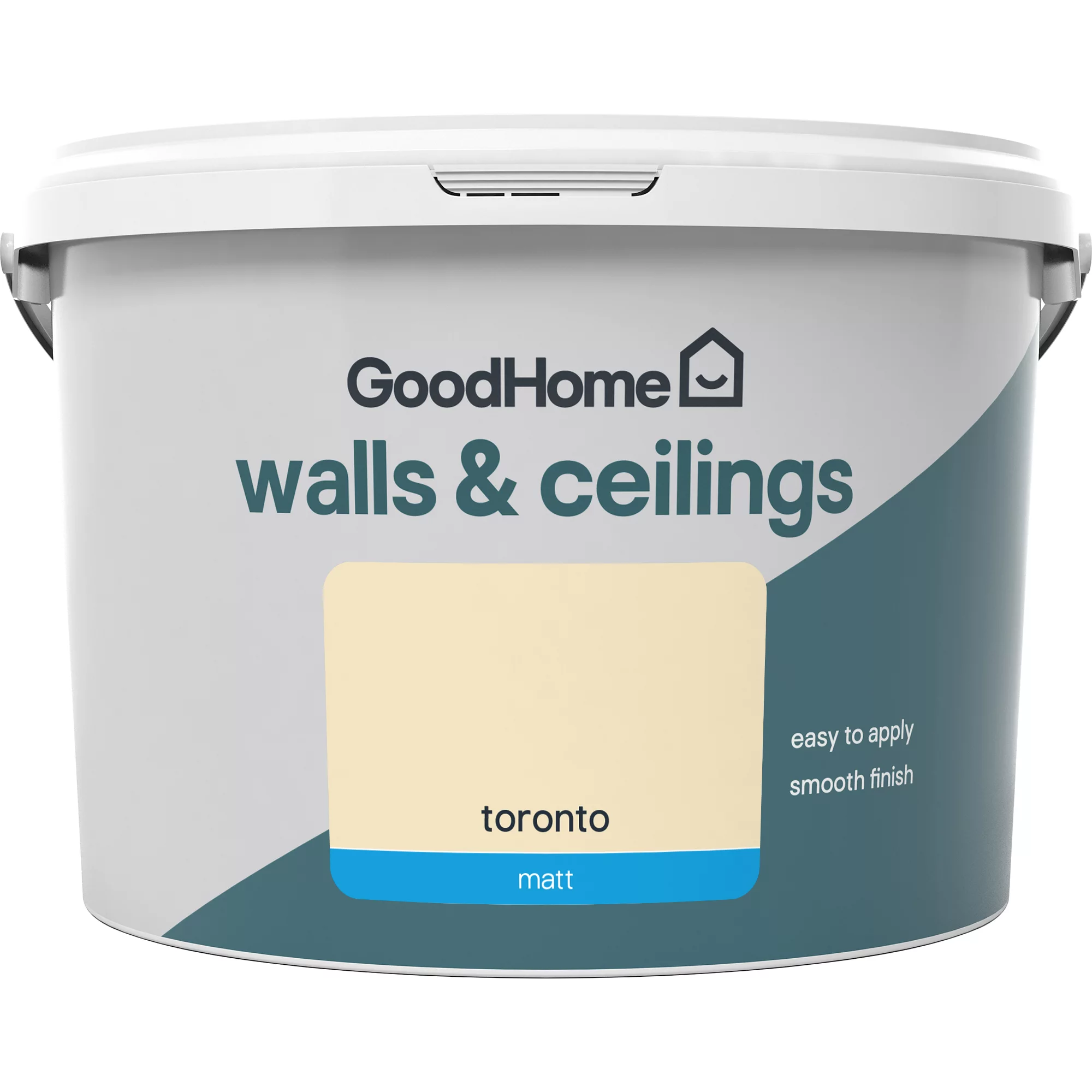 GoodHome Walls & Ceilings Toronto Matt Emulsion Paint, 2.5L 4 GoodHome Walls & Ceilings Toronto Matt Emulsion Paint, 2.5L - Image 2