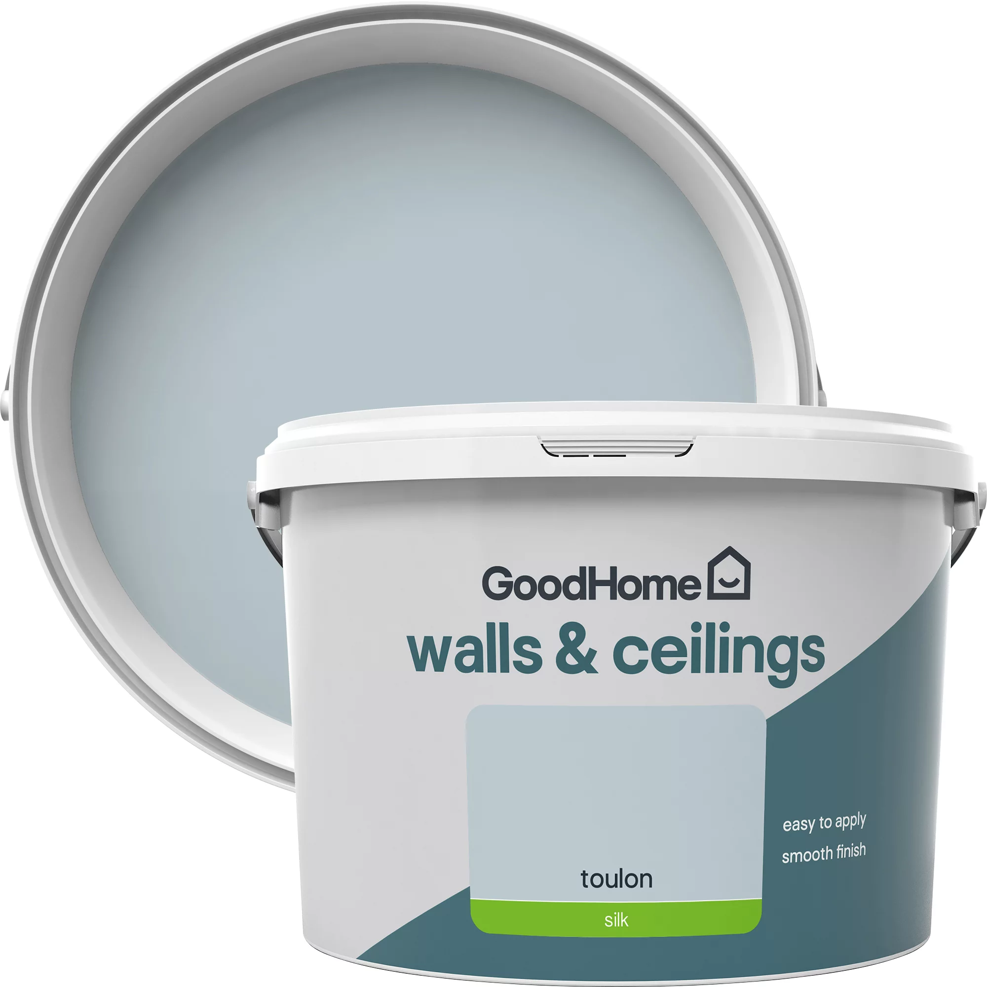 GoodHome Walls & Ceilings Toulon Silk Emulsion Paint, 2.5L 3 GoodHome Walls & Ceilings Toulon Silk Emulsion Paint, 2.5L