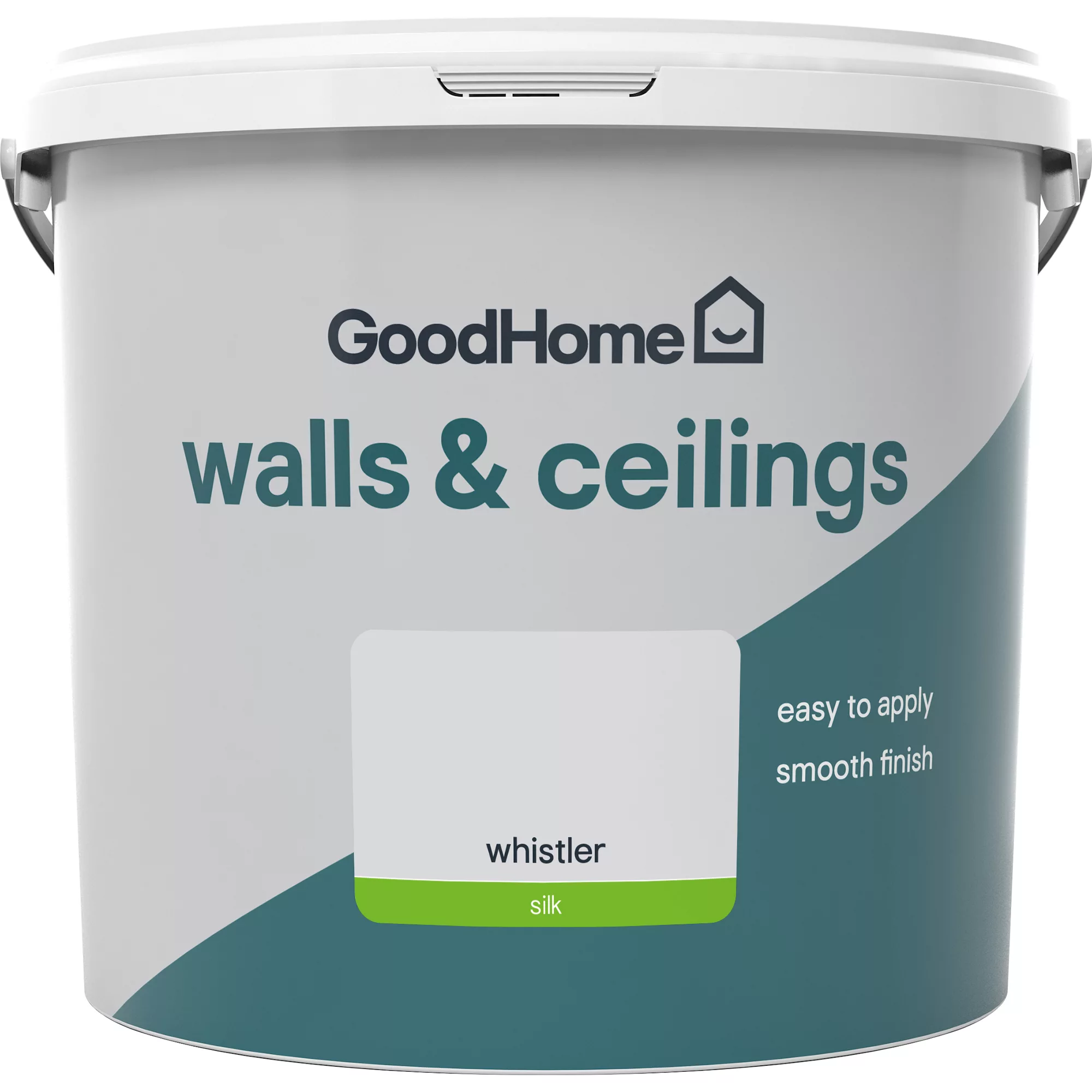 GoodHome Walls & Ceilings Whistler Silk Emulsion Paint, 5L 4 GoodHome Walls & Ceilings Whistler Silk Emulsion Paint, 5L - Image 2