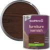 GoodHome Walnut Satin Multi-surface Furniture Wood Varnish, 750ml -Trade Points goodhome walnut satin multi surface furniture wood varnish 750ml5059340486826 21c