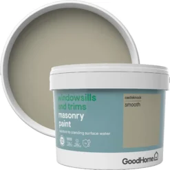 GoodHome Windowsills & Trims Castleknock Smooth Matt Masonry Paint, 2.5L