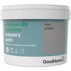 GoodHome Windowsills & Trims Hudson Smooth Matt Masonry Paint, 2.5L 9 GoodHome Windowsills & Trims Hudson Smooth Matt Masonry Paint, 2.5L -Trade Points goodhome windowsills trims hudson smooth matt masonry paint 2 5l3663602520702 08c bq