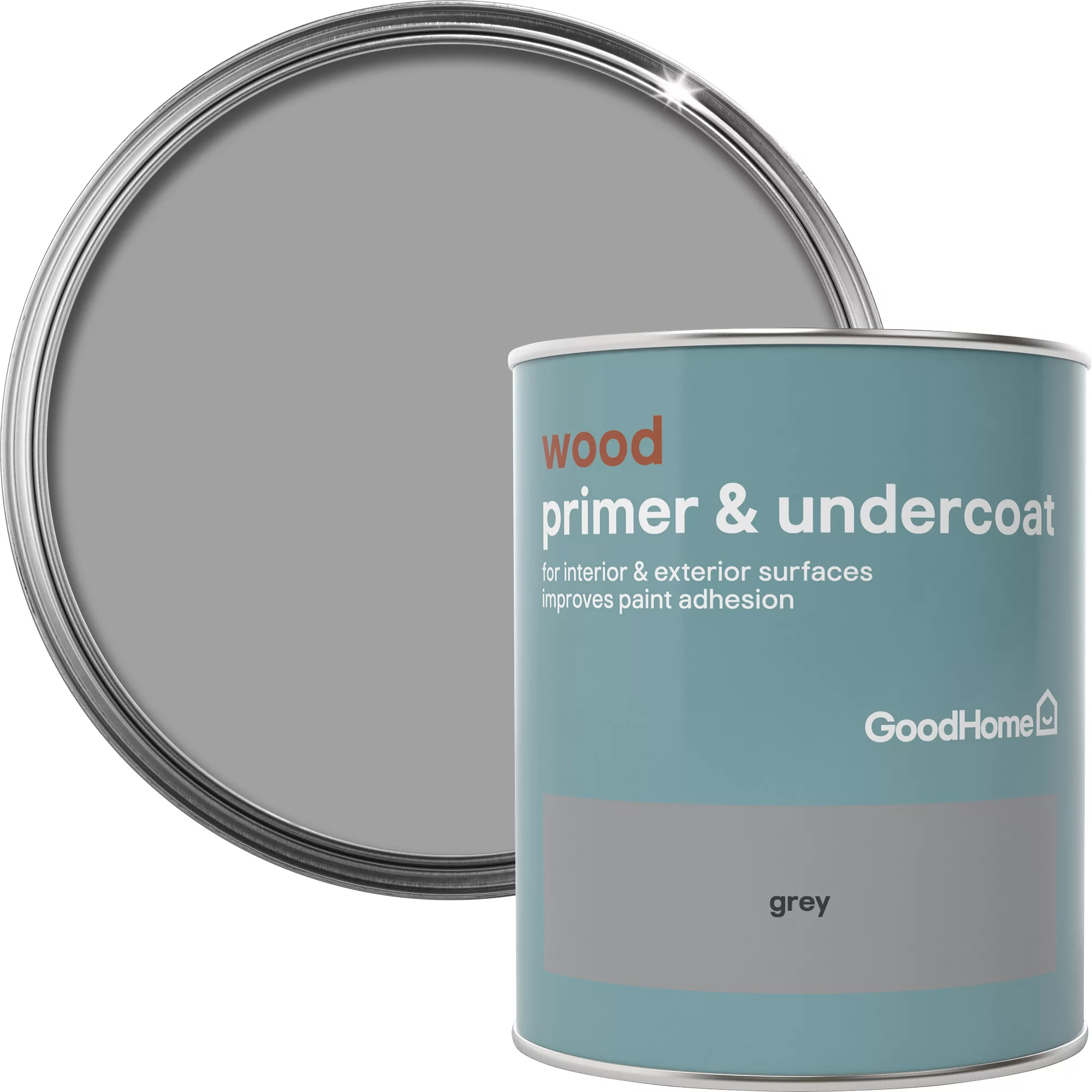 GoodHome Wood Grey Wood Primer & Undercoat, 750ml 3 GoodHome Wood Grey Wood Primer & Undercoat, 750ml