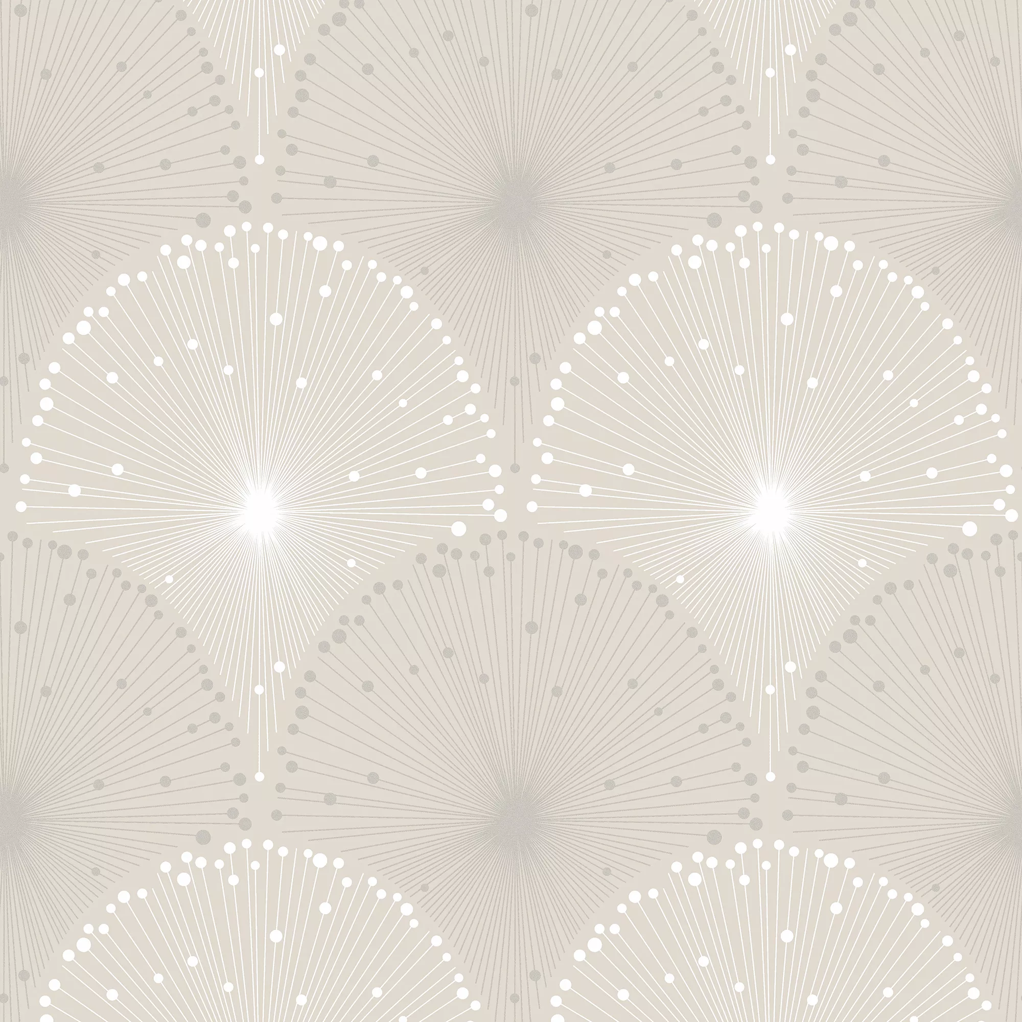 GoodHome Zamia Beige Art Deco Silver Effect Textured Wallpaper 4 GoodHome Zamia Beige Art Deco Silver Effect Textured Wallpaper - Image 2